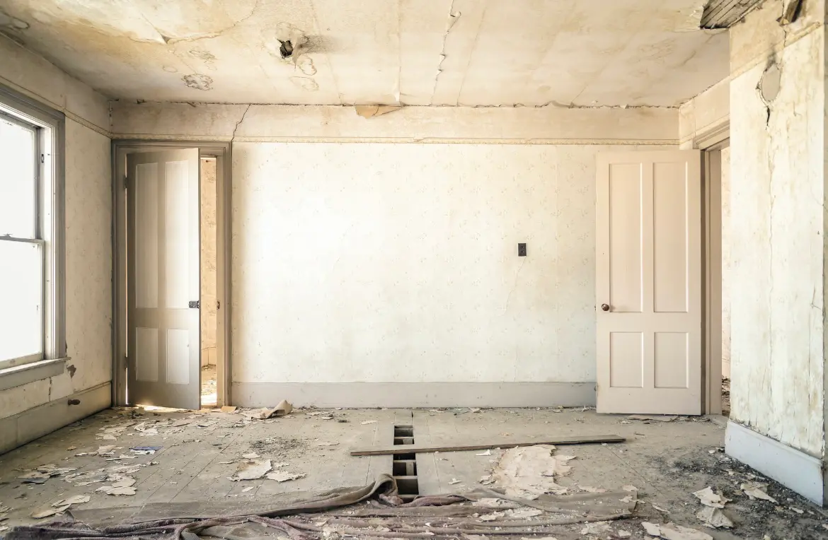 Waste disposal crew managing a cleanout project in Fort Leonard Wood